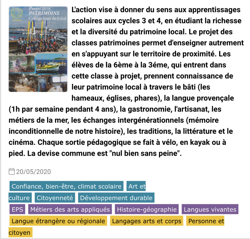 Classes Patrimoine