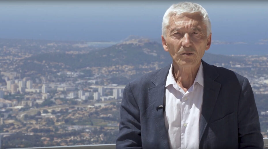 Photogramme du film La Résistance sur les bords de la Méditerranée. Un parcours d’historien, Jean-Marie Guillon. Un film écrit par Jean-Marie Guillon et réalisé par Agnès Maury / Les Films du Papillon (2021, 60 minutes)