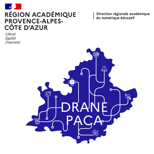 Logo DRANE Bleu Klein détaillé
