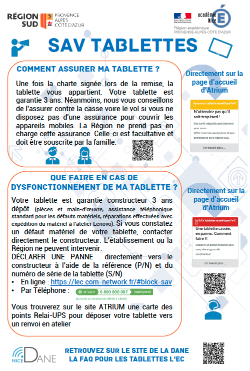 Comment utiliser mon ordinateur ou ma tablette après le lycée ? - Lycée  Louis Bascan