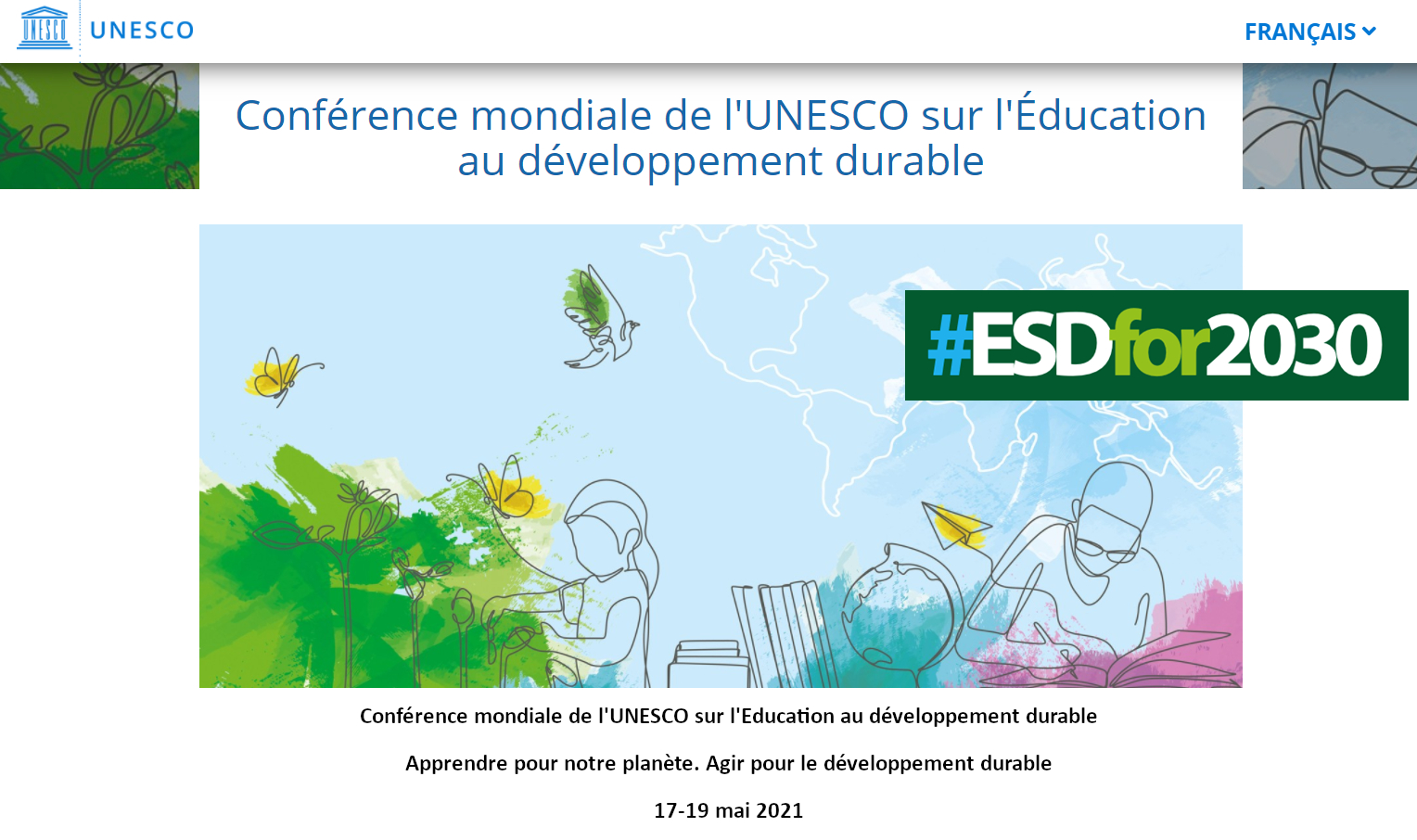 Conférence mondiale de l'UNESCO sur l'Éducation au développement durable