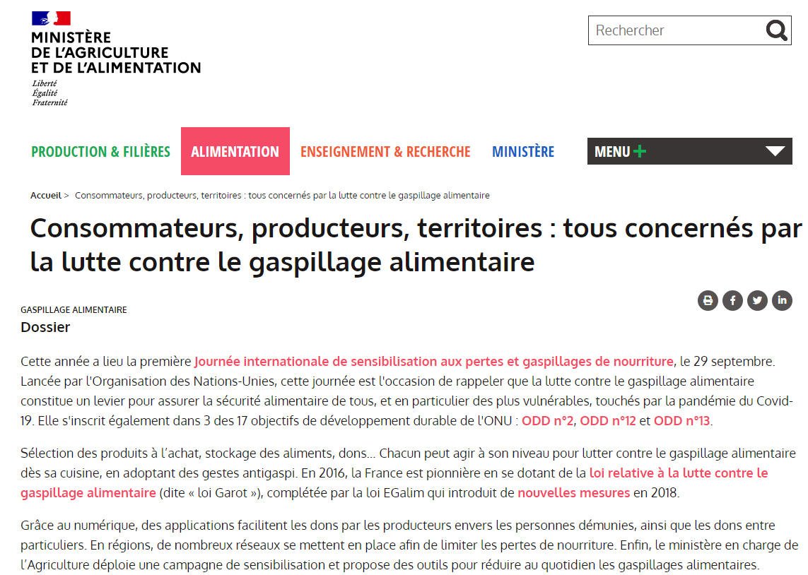 Consommateurs, producteurs, territoires : tous concernés par la lutte contre le gaspillage alimentaire