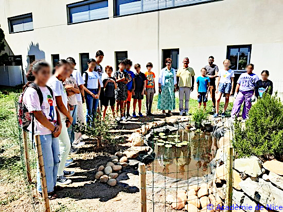 Inauguration de la mare du collège Henri-Wallon de La Seyne-sur-Mer