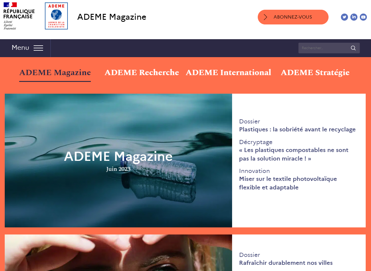 Les revues de l'ADEME