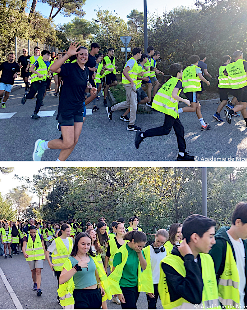 Défi Mobilité Durable 2023 au lycée Simone-Veil de Valbonne