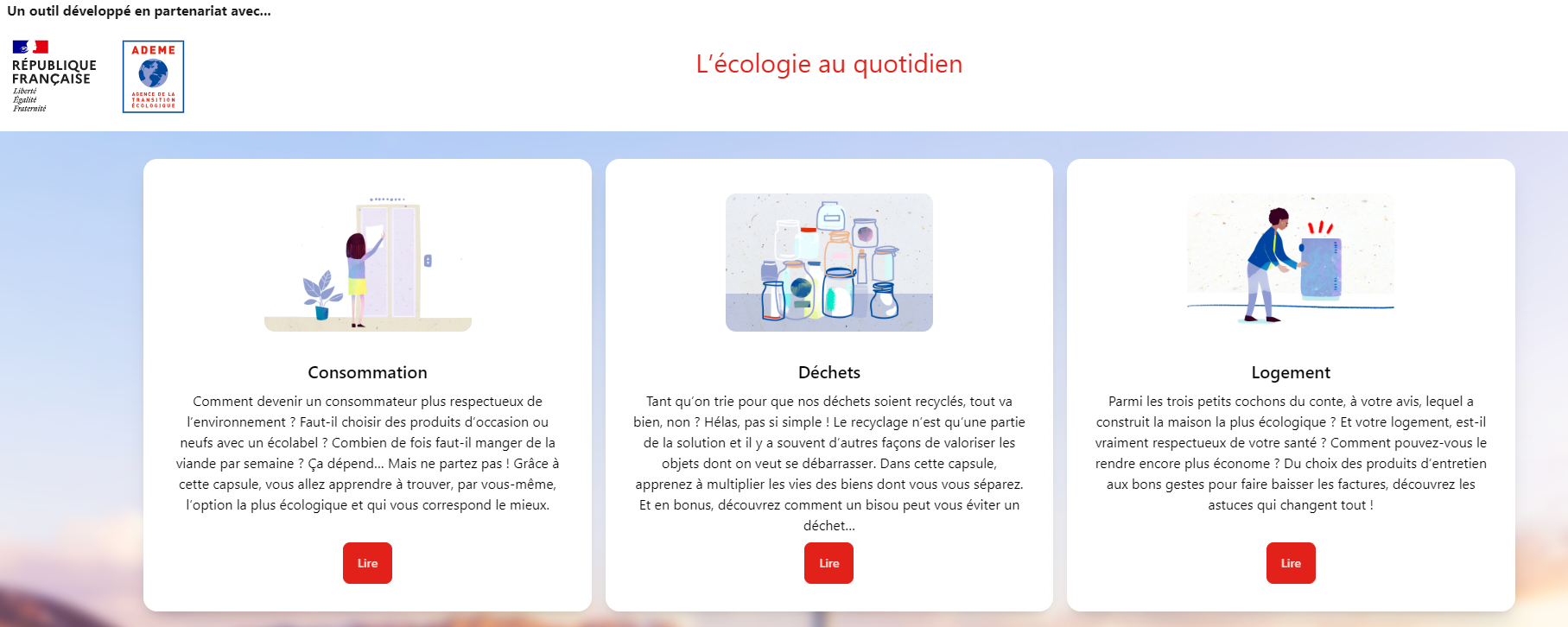 L'écologie au quotidien