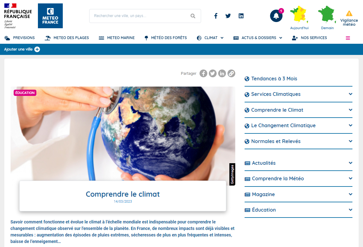 Comprendre le climat