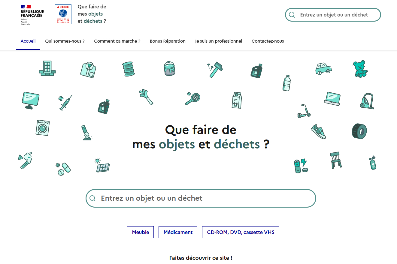 Que faire de mes objets et déchets ?
