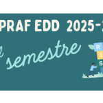 PRogramme Académique de Formation à l&rsquo;EDD                                –   2nd semestre