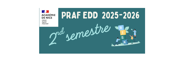 PRogramme Académique de Formation à l&rsquo;EDD                                –   2nd semestre
