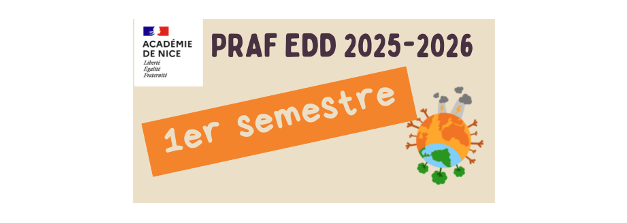 PRogramme Académique de Formation à l&rsquo;EDD                                                                 –   1er semestre