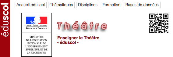 Portail Eduscol Théâtre