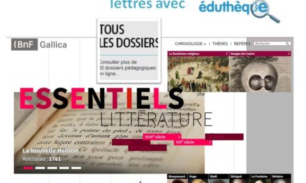 FOCUS SUR LES RESSOURCES D’EDUTHEQUE EN LETTRES