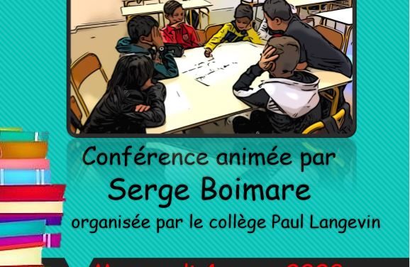 Conférence de Serge Boimare mercredi 4 mars