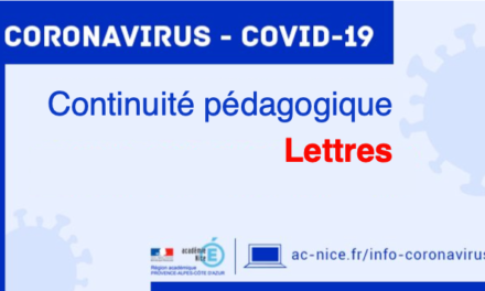 Courrier du 18 mars des  IA.IPR de lettres de l’académie de Nice