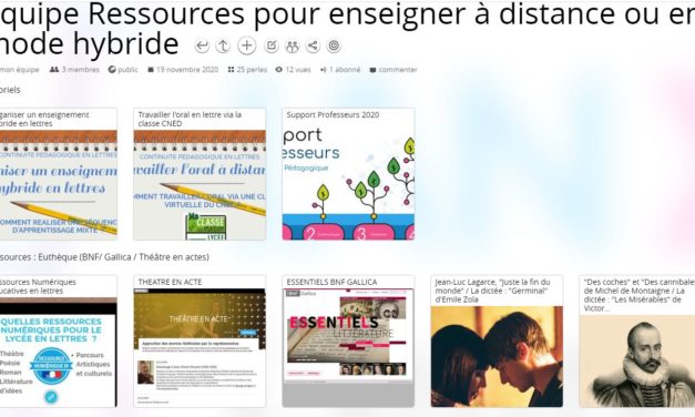 Ressources pour enseigner à distance sur Pearltrees