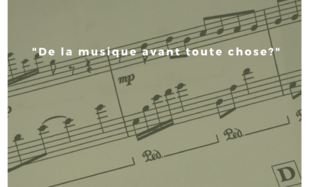 Fomation BTS  : “De la musique avant toute chose ?”.