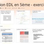 Progression étude de la langue en 5e