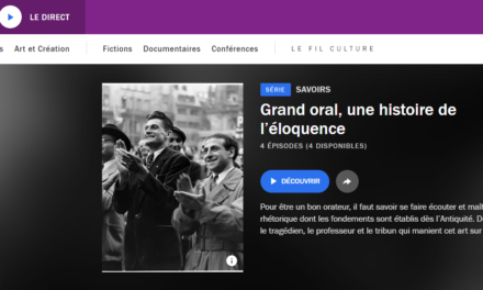 France Culture : Grand oral, une histoire d’éloquence