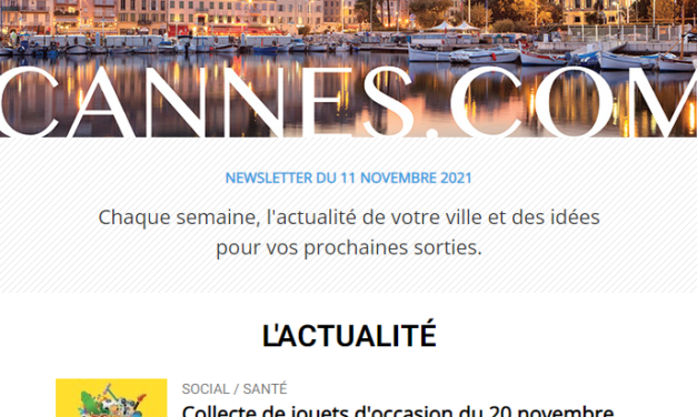 Newsletter Cannes.com N° 28 – Site Officiel de la Ville de Cannes