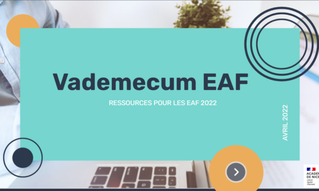 Vademecum  EAF : Ressources pour les EAF 2022