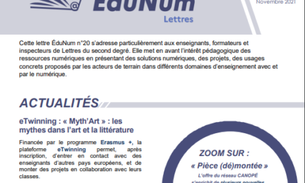 Lettre ÉduNum lettres n°20