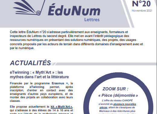 Lettre ÉduNum lettres n°20