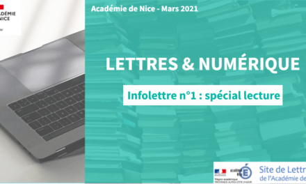 Infolettre 1- Lettres & numérique – Dossier spécial lecture