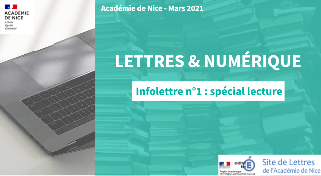 Infolettre 1- Lettres & numérique – Dossier spécial lecture