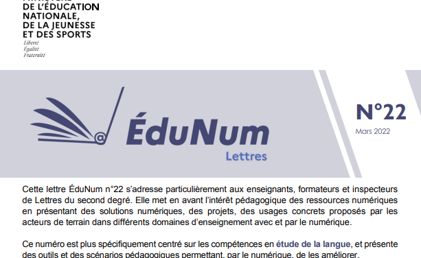 Lettre EduNum n°22