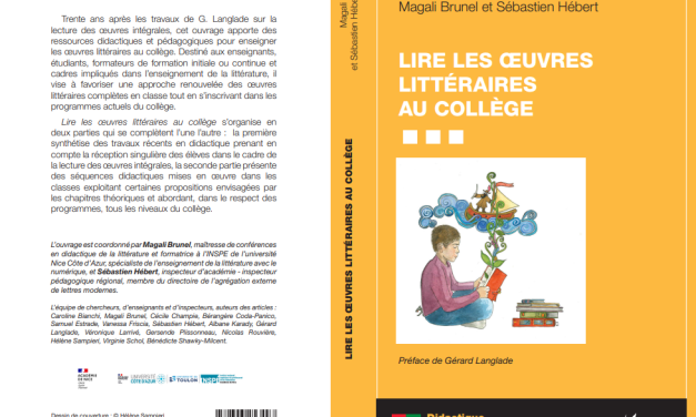 LIRE LES OEUVRES LITTERAIRES AU COLLEGE