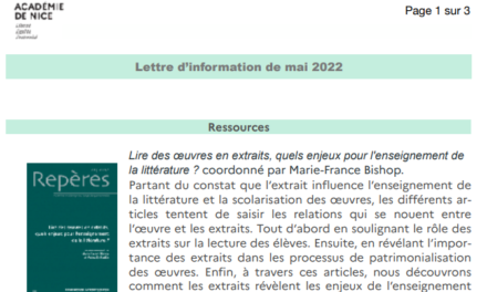 Lettre d’information – Mai 2022