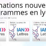 Formations aux nouveaux programmes en lycée