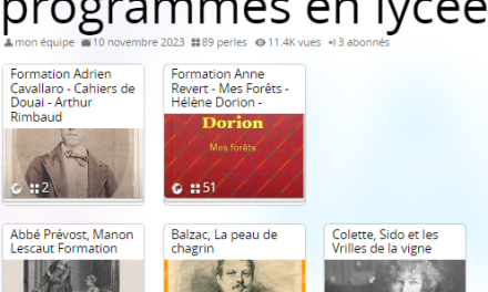 Formations aux nouveaux programmes en lycée
