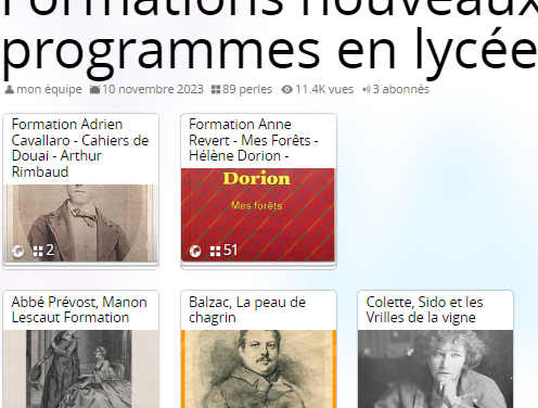 Formations aux nouveaux programmes en lycée