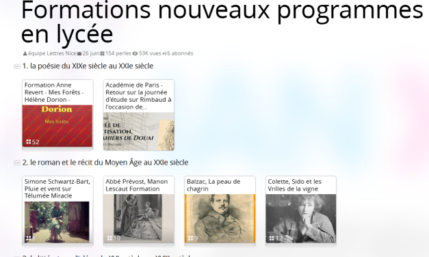 Formations aux nouveaux programmes en lycée