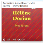 Formation Anne Revert – Mes Forêts – Hélène Dorion –