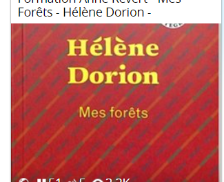 Formation Anne Revert – Mes Forêts – Hélène Dorion –