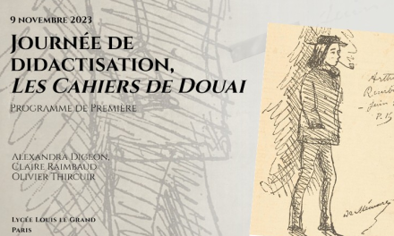 Lien vers le site de l’Académie de Paris – Cahier de Douai, Arthur Rimbaud