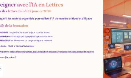 Lundis des lettres: 12/01/2026 : Enseigner avec l&rsquo;IA en Lettres