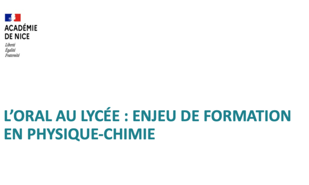 Formation académique à l’épreuve du grand oral