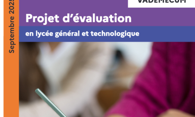 Projet d’évaluation au lycée général et technologique