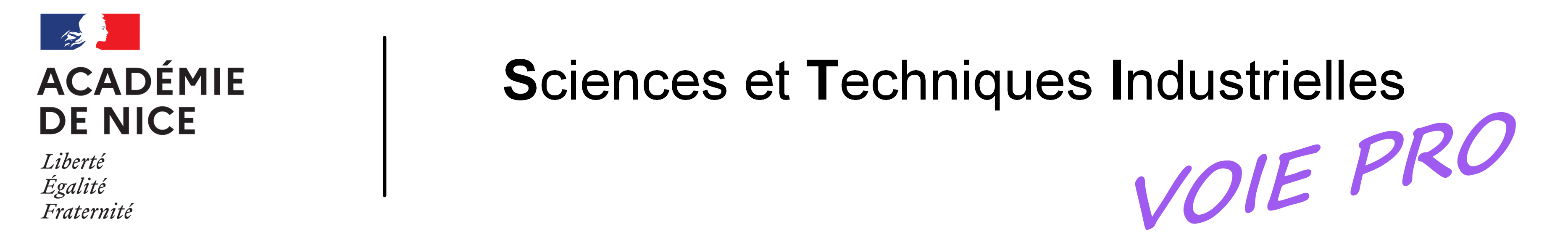 Sciences et Techniques Industrielles de la voie Pro